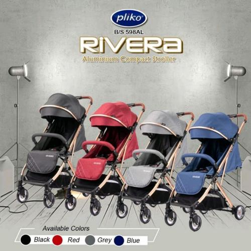 Jual Stroller Pliko Rivera BS598AL one folding system Hitam