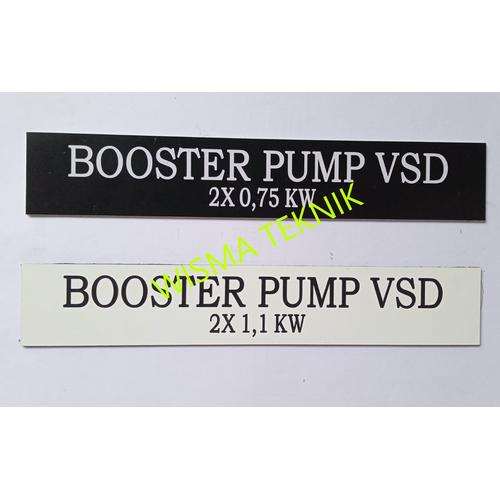 Jual Nameplate Metal / Label Nama Panel Listrik WISTRA NPL30200 Putih