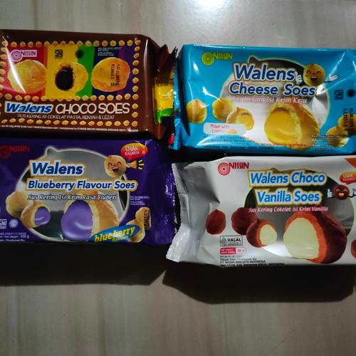 Walens Jual Nissin Walens Choco Soes/Cheese Soes/ Blueberry Soes 100 gr - Ori ...