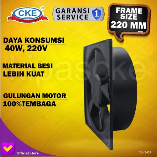 Jual Panel Cooling Fan AC 20CM Kipas Fan Panel 220V AKA Ball bearing 8