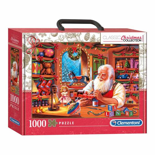Clementoni Collection-Ye Old Christmas Shop 1000 pièces, Noel-fabriqué Clementoni Collection-Ye Old Christmas Shop 1000 pièces, Noel-fabriqué