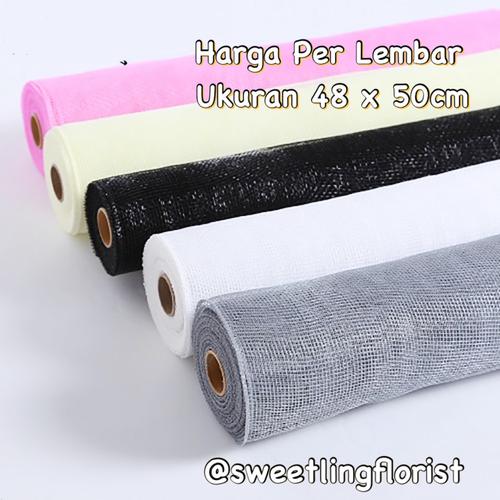 Jual Flower Wrapping Paper Jaring Polynet Korea Lembaran 48 x 50cm Mesh ...