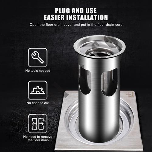 Jual FLOOR DRAIN ODOUR TRAP STAINLESS STEEL METAL SARINGAN FILTER ANTI