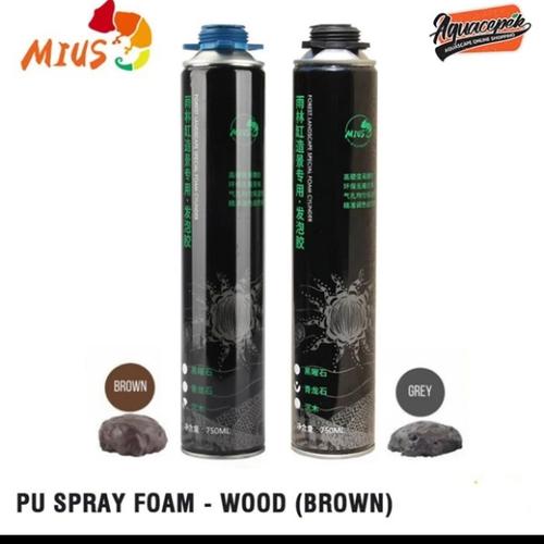 Jual MIUS PU EXPANDING SPRAY FOAM GREY TERRARIUM PALUDARIUM RAINFOREST