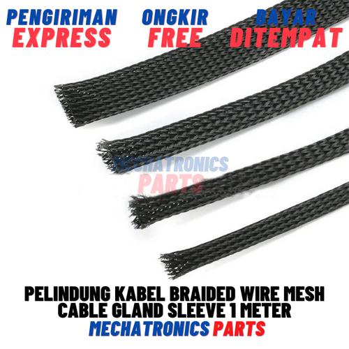 Jual PELINDUNG KABEL BRAIDED WIRE MESH CABLE GLAND SLEEVE 1 METER
