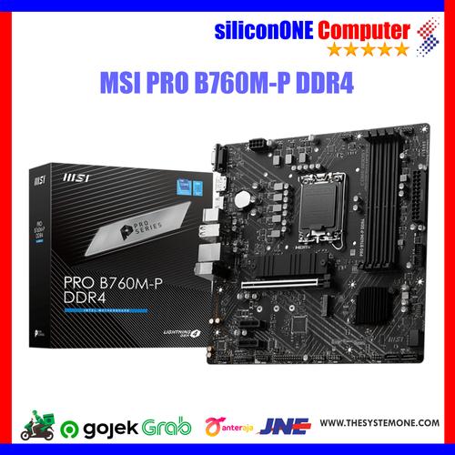 Gambar MSI PRO B760M-P DDR4 B760 dari silicon ONE Computer undefined Tokopedia