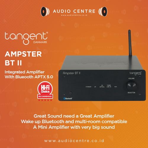 AMPSTER BT II - Ampli Bluetooth Classe D 2x25W, Entrée Optique 24bit/96kHz, Sortie Subwoofer