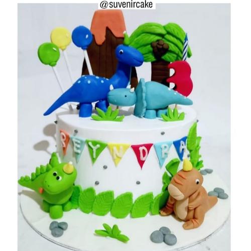 Jual kue ulang tahun dinosaurus/kue ultah dinosaurus/cake dinosaurus