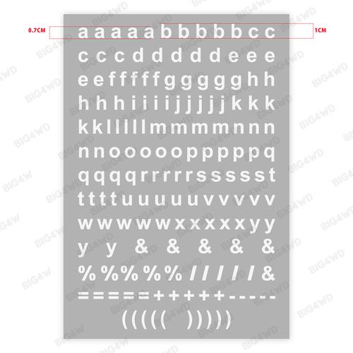 Jual STIKER HURUF ABJAD KECIL DAN TANDA BACA CUTTING BENTUK - Putih