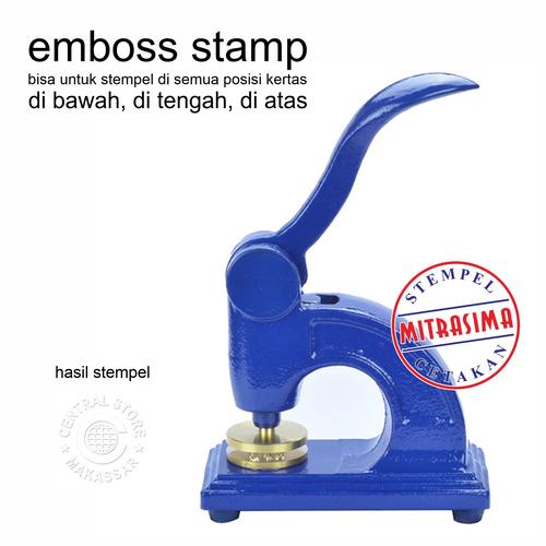Jual Stempel Timbul ( Emboss stamp ) bisa stempel dibawah, ditengah