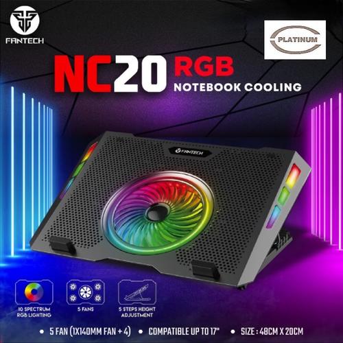 Jual Fantech NC20 RGB Notebook Gaming Cooler Pad for Laptop - Jakarta ...