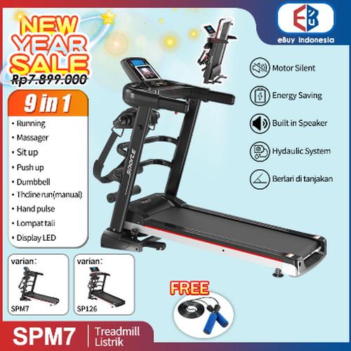 Jual Treadmill Elektrik Alat Fitness Latihan Gym Equipment Running