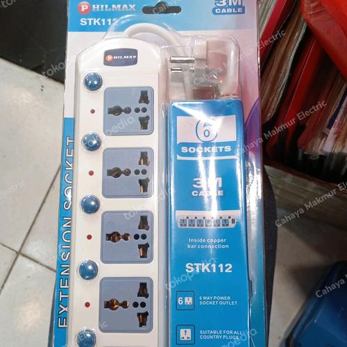 Jual Stop Kontak 3 4 5 6 lubang switch on off sk kaki tiga Stk 109 ...