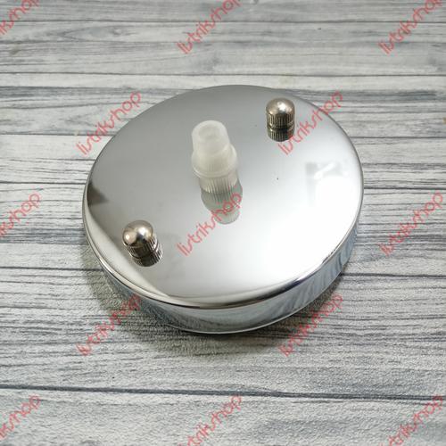 Gambar Kap Plafon Lampu Gantung Bahan Besi 10cm Sekrup Atas - Silver dari ListrikShop Kab. Bandung Tokopedia