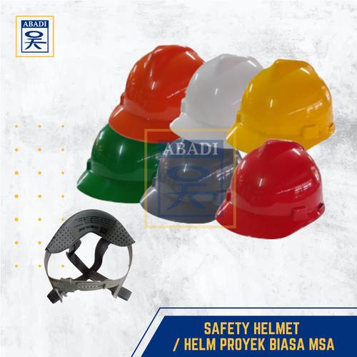 Jual SAFETY HELMET / HELM PROYEK BIASA MSA Hijau Kota Samarinda