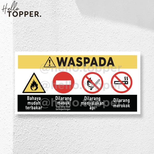 Jual Sign Board Akrilik UV Print Safety Sign Rambu Multi Acrylic ...