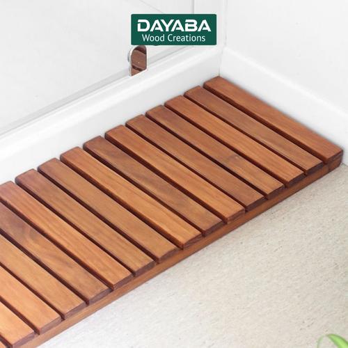 Promo Wooden Bathroom Mat / Alas Lantai Kamar Mandi Kayu Jati Natural