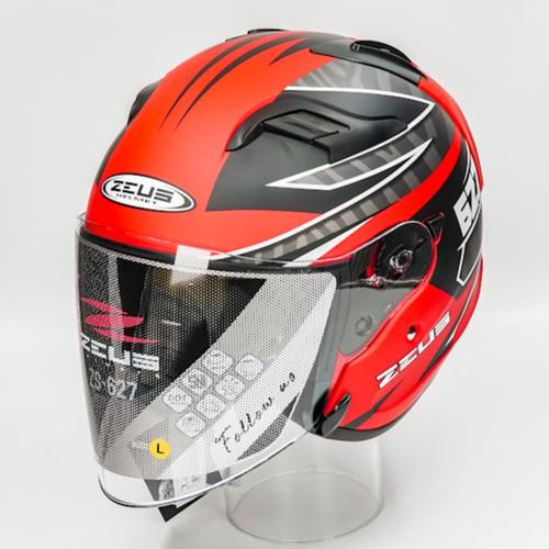 Gambar Zeus ZS627 BM7 Matt Red/Silver - M dari Juragan Helm ID Jakarta Barat Tokopedia