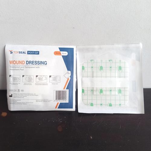 Jual Topseal Post Op Wound Dressing Waterproof 10x10cm / Plester Luka 10x10 Jakarta Pusat