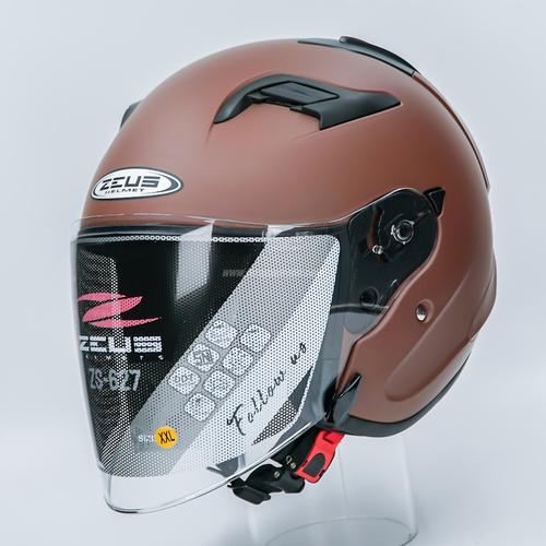 Gambar Zeus ZS627 Matt Brown - XXL dari Juragan Helm ID Jakarta Barat Tokopedia