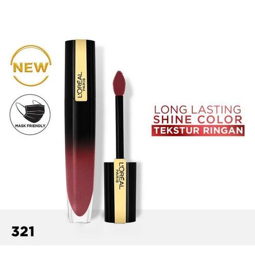 Jual L'Oreal Paris Brilliant Signature Glossy Lip Stain 321 Be Fiery