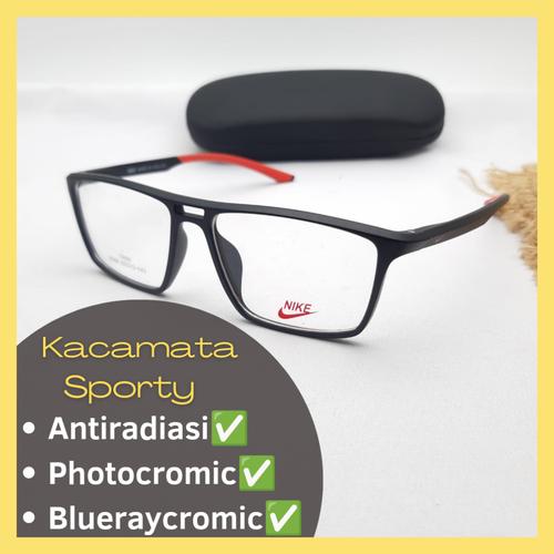 Jual kacamata pria sporty model baru bisa request lensa minus,plus ...