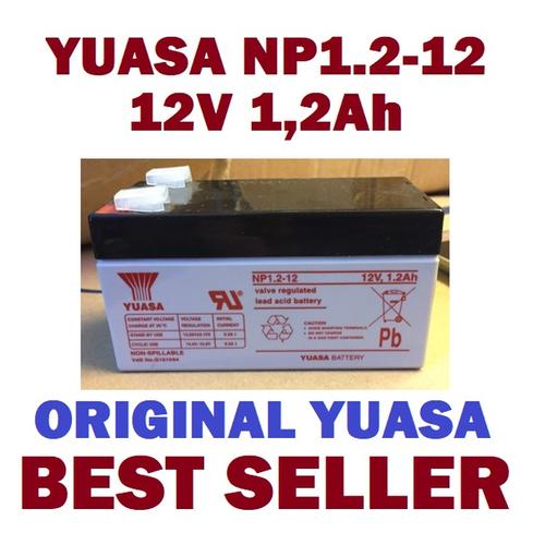 Yuasa Blei-Akku NP1.2-12 Pb 12V / 1,2Ah VdS, Faston 4,8