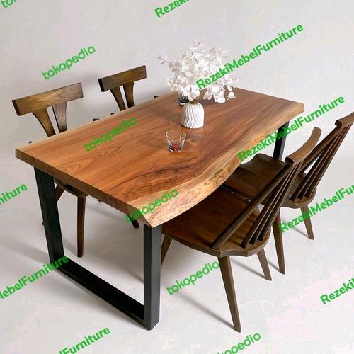 Jual Dining table teak wood Original teak wood office meeting dining ...