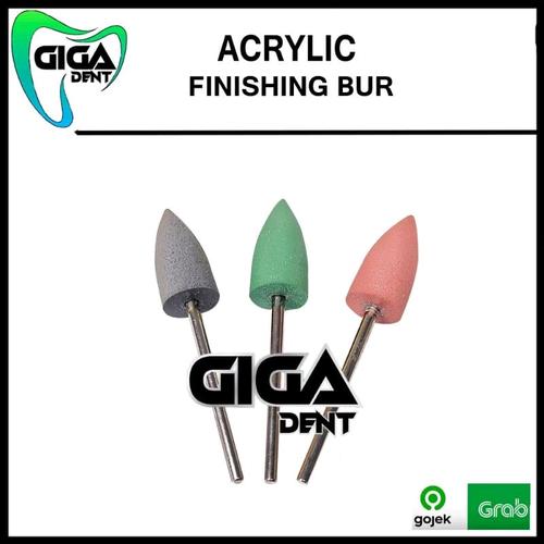 Jual ACRYLIC BUR FINISHING / BUR POLES ACRYLIC LOWSPEED Hitam Bulat