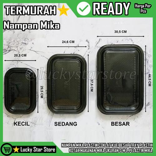 Jual NAMPAN MIKA PLASTIK KUE HANTARAN BOLU TRAY PLASTIK KOTAK MIKA ...