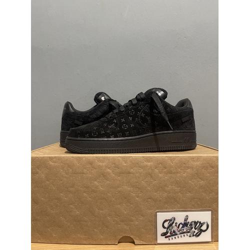 Jual Louis Vuitton x Nike Air Force Low Black by Virgil Abloh
