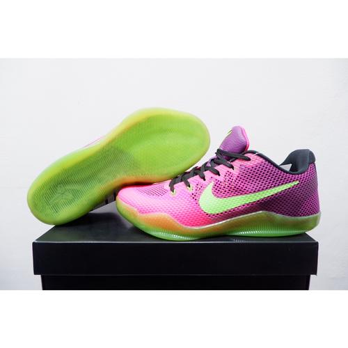 11 Mambacurial Pink And Green Kobes Mambacurial Nike Kobe 11 EM