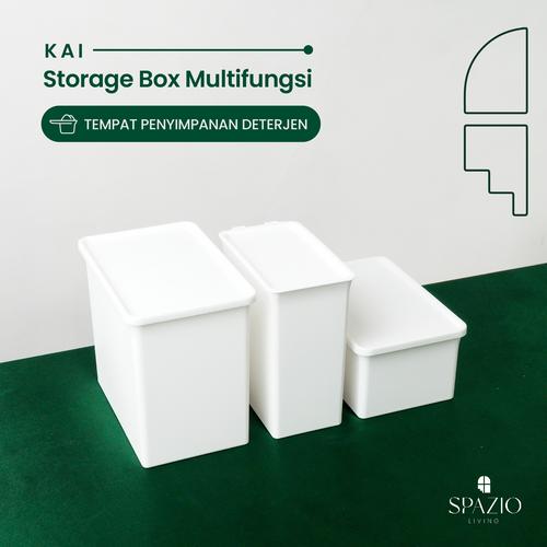 Jual [Spazio] KAI Storage Box Multifungsi dengan Tutup Tempat ...