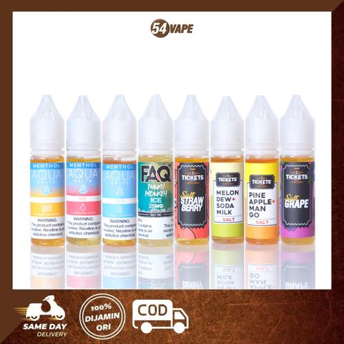 Promo LIQUID SALT NIC 15ML AQUA DROPS Jakarta Barat 54vapeHQ