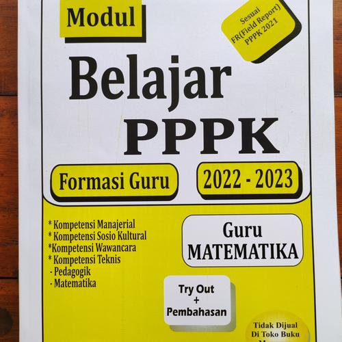 Jual Modul Buku PPPK Guru Matematika 2023 ASN Pendidikan Matematika ...