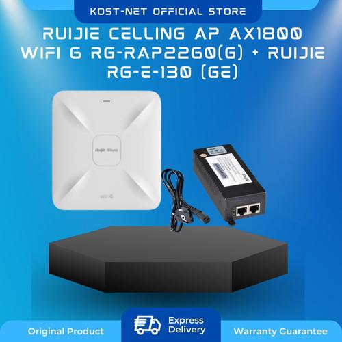 Jual Ruijie Celling AP AX1800 WiFi 6 RG-RAP2260(G) - Poe Adaptor - Kab ...