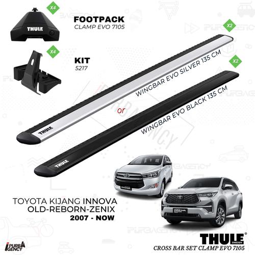 Jual Thule Cross bar Set Kijang Innova 2007 20xx Clamp Evo 7105