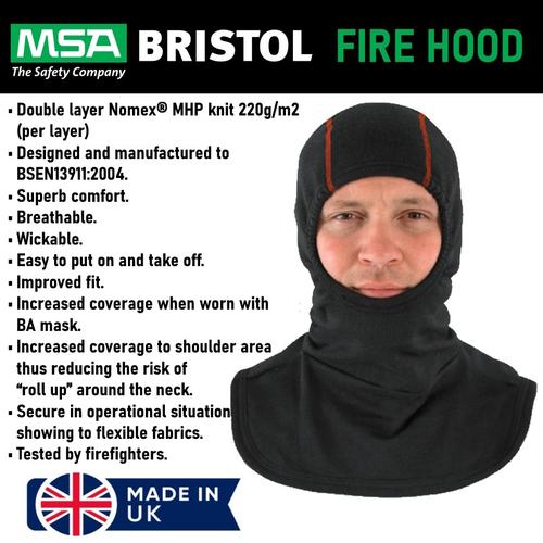 Jual MSA BRISTOL FIRE HOOD ORIGINAL / NOMEX BALACLAVA / FIREMAN HOODS