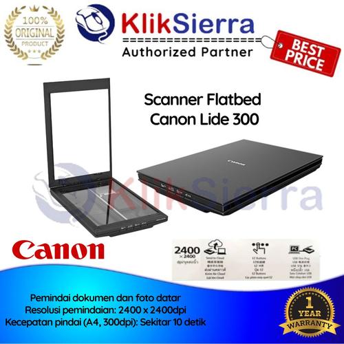 Jual Scanner Canon Lide 300 Flatbed CanoScan A4 Lide300 Garansi Resmi