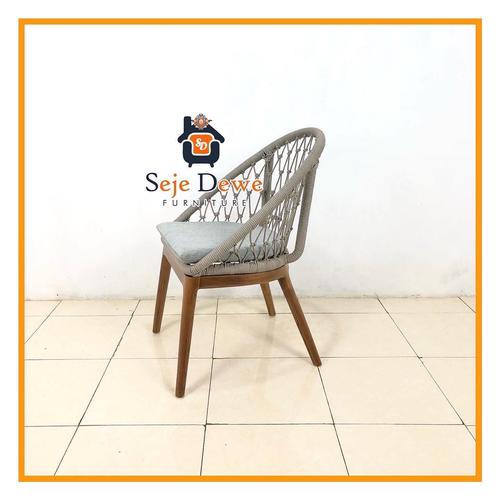 Jual kursi cafe anyaman rope, kursi makan, kursi resto, kursi - Kab ...