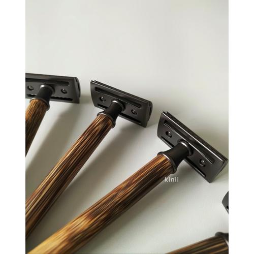 Jual reusable safety razor bamboo premium smooth shaver alat cukur ...
