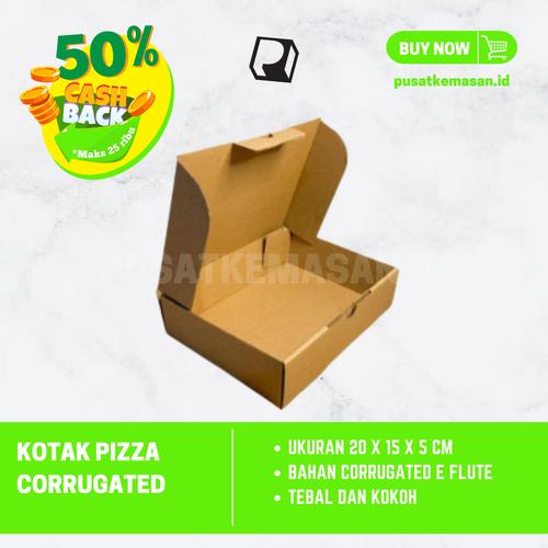 Jual Kotak Pizza/ Pizza Box / Kemasan Pizza / Dus Pizza Donat 20 x 15 x