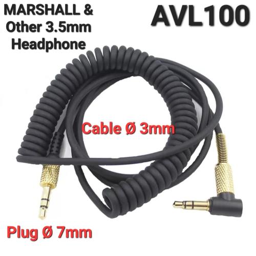 Jual AVPRO Replacement Mic Coiled Cable Marshall Major II Headphone 3
