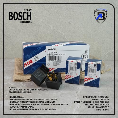 Jual Relay BOSCH Kaki 5 5 Pin 24V 20 Ampere BOSCH Original Jakarta