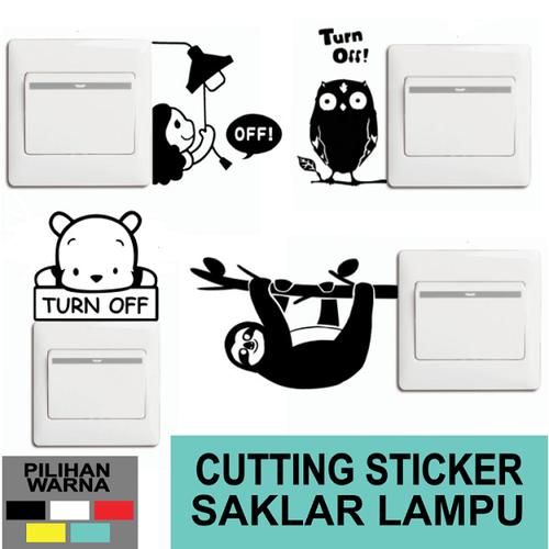 Jual Stiker Lucu Saklar Lampu Cutting Sticker Girl Off the Lamp ...