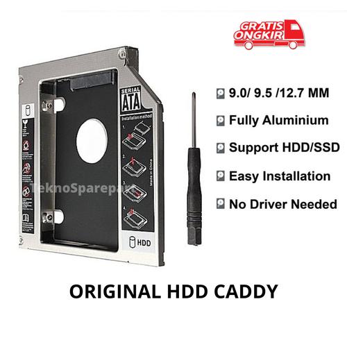 Jual HDD Caddy Lenovo G40 G4045 30 70 80 G400s Alumunium 9.5mm Kab
