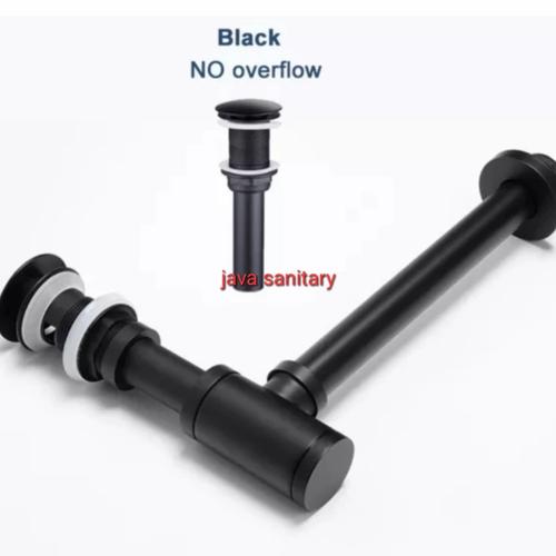 Jual P - Trap Leher Angsa Botol Hitam/Pipa Sifon Pembuangan Wastafel ...