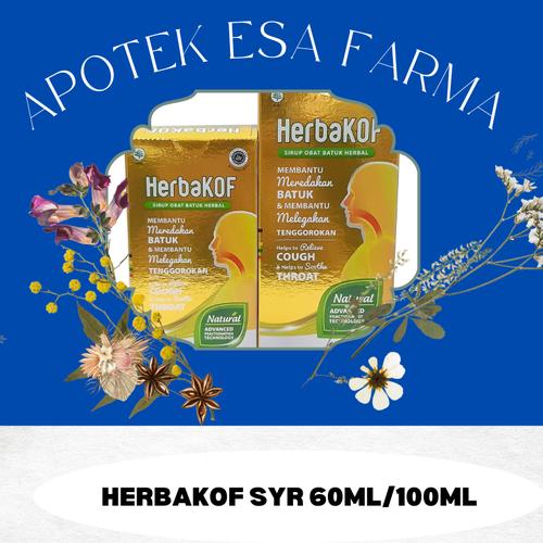 Jual HERBAKOF SIRUP OBAT BATUK HERBAL HERBA KOF SYRUP DEWASA DAN ANAK