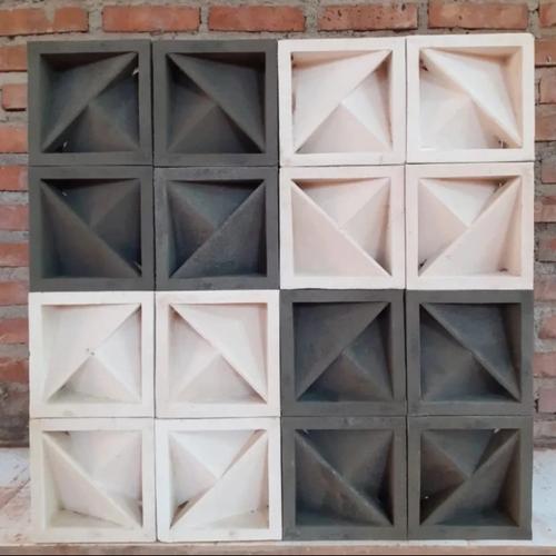 Jual roster minimalis, roster beton minimalis motif Arau - Abu-abu ...