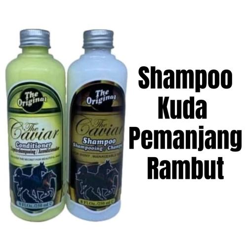 Promo Shampoo Kuda Caviar Original Paket 2In1 Pemanjang Dan Penebal